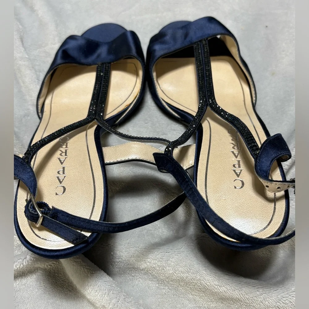Caparros Midnight Blue Strappy Heels